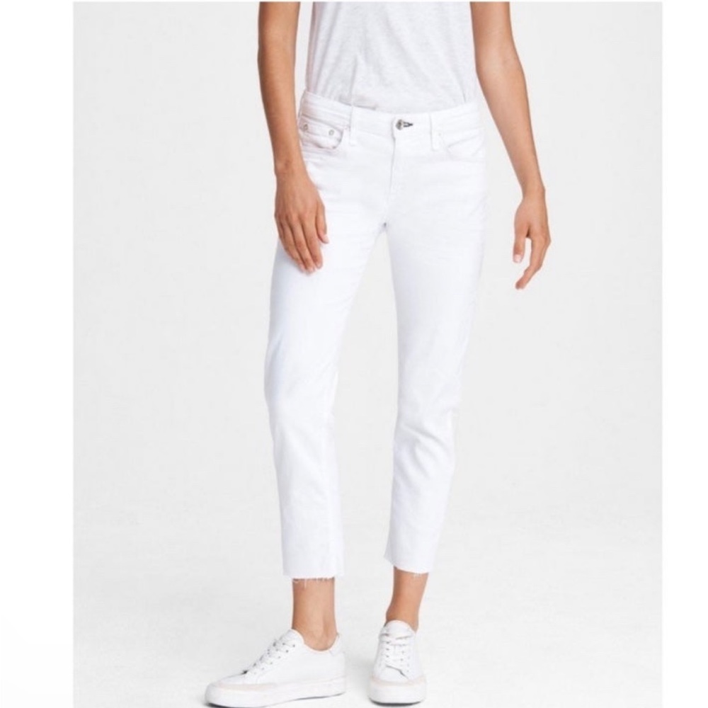 NWT Womens Rag & Bone White Denim Skinny Jeans sz 25 - Picture 4 of 12